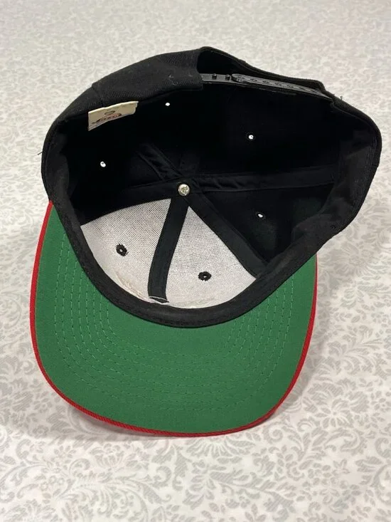 Vintage Corvette Snapback Hat OTTO Cap USA Black Red Green Underbill - Picture 9 of 14
